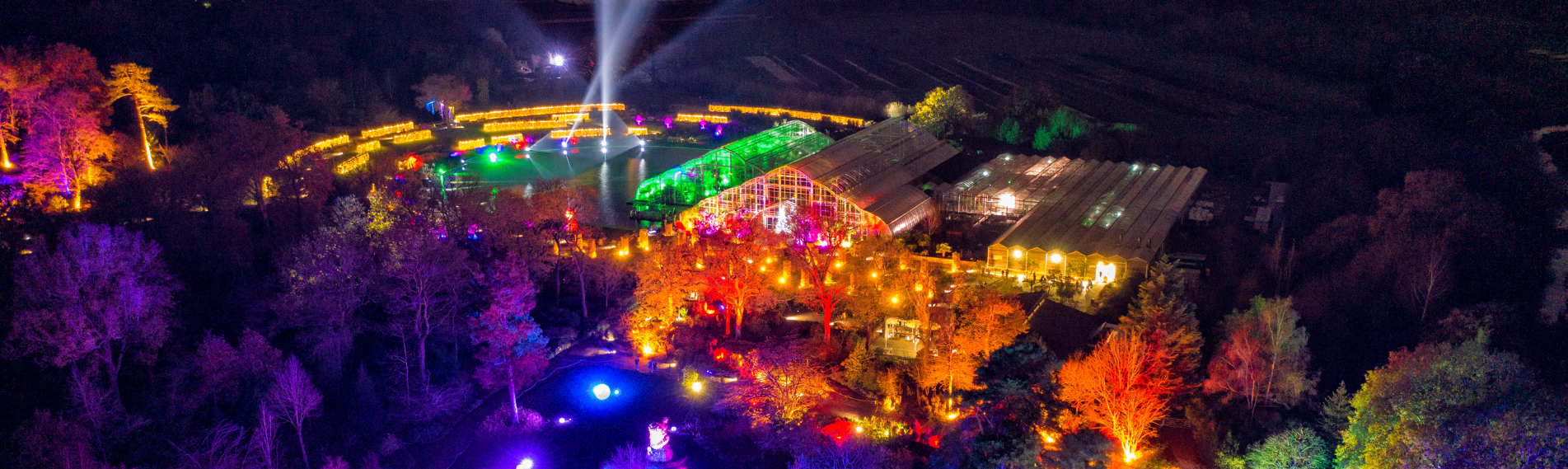 Gardens filled with light